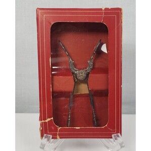 Vintage Nils Johan of Sweden Tidbit Tongs Silverplated Sugar Tongs Hinged w/Box